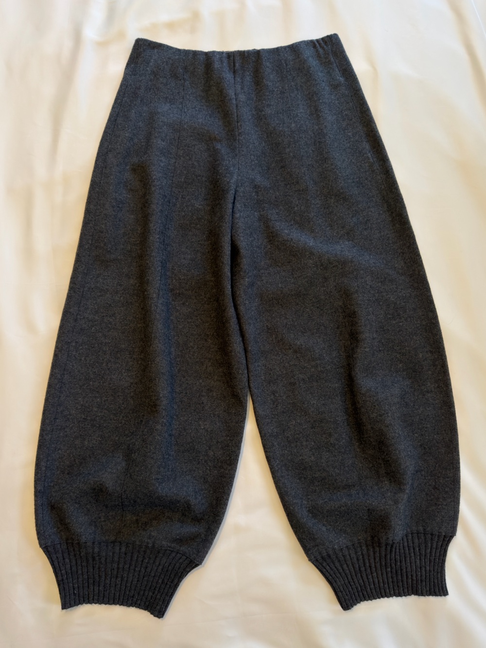 Oska 100% Wool Barrel Trousers Charcoal Grey - Picture 5 of 16